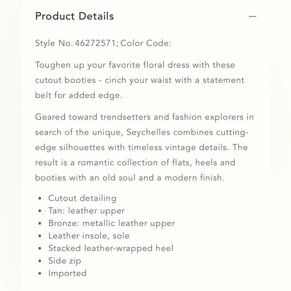 🌸Seychelles Iceburg Cutout Ankle Boots